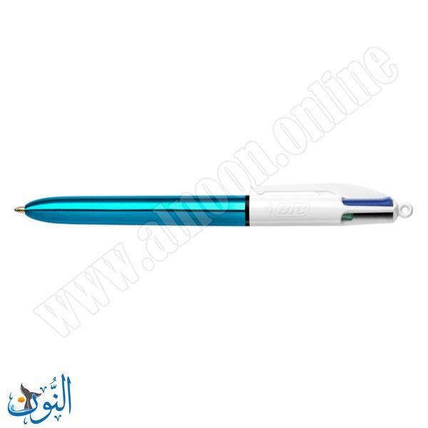 قلم حبر جاف 4 لون BIC SHINE