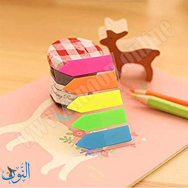 ورق ملاحظات لاصق 5 لون شكل سهم  Merry stick