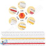 مسطرة معمارية دقيقة 30 سم , مقياس ثلاثي الأبعاد