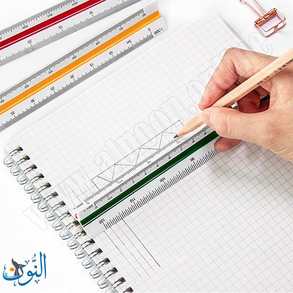 مسطرة معمارية دقيقة 30 سم , مقياس ثلاثي الأبعاد