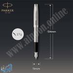 قلم حبر ريشة سائل PARKER SONNET STN STEEL