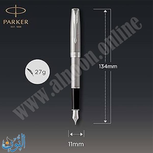 قلم حبر ريشة سائل PARKER SONNET STN STEEL