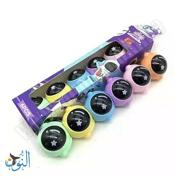 اقلام تحديد 6 لون شكل رائد فضاء