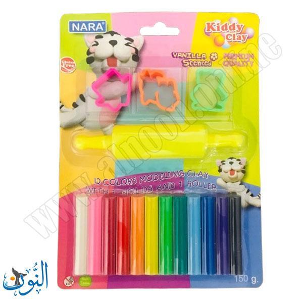 ملتينة 12 لون 150 غم مع قوالب  NARA