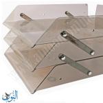 طبق وثائق بلاستيك ثلاثي متحرك