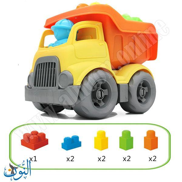 شاحنة قلاب مع 9 مكعبات بناء