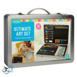 طقم الوان 60 قطعة في حقيبة معدنية Art Star