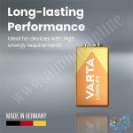 بطارية VARTA LOMGLIFE 9V MN1604