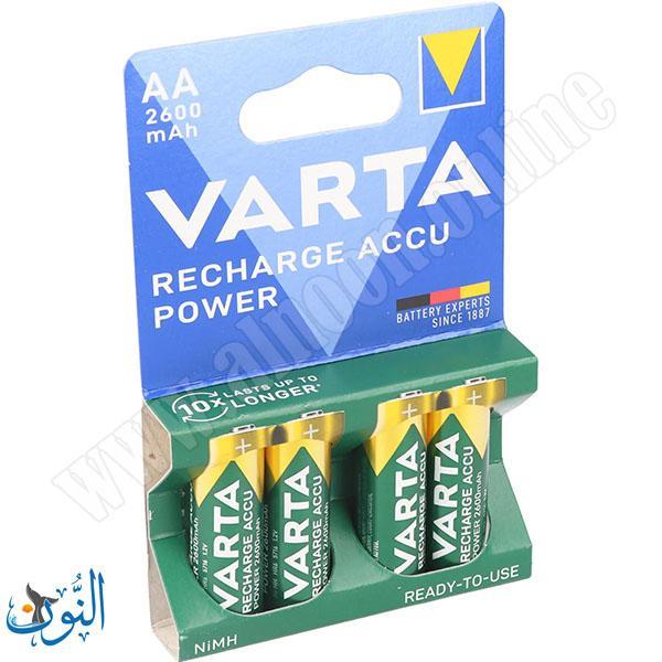 4 بطاريات شحن VARTA AA 2600 mAh