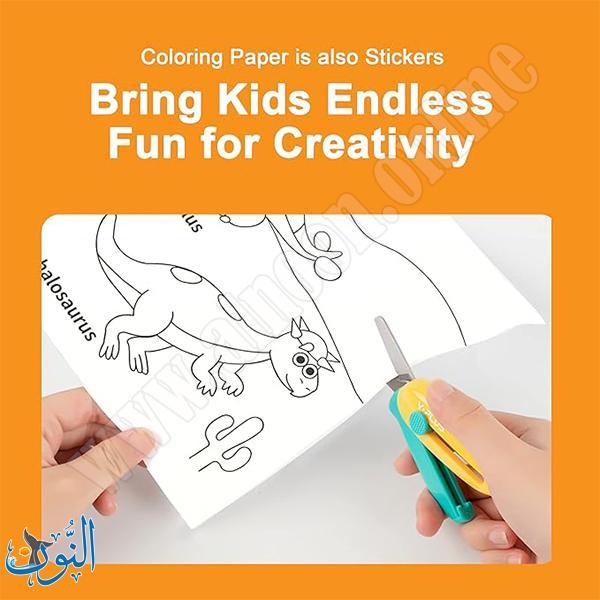 ورق جدران لاصق للتلوين 50*30 سم 6 قطع Y.PLUS