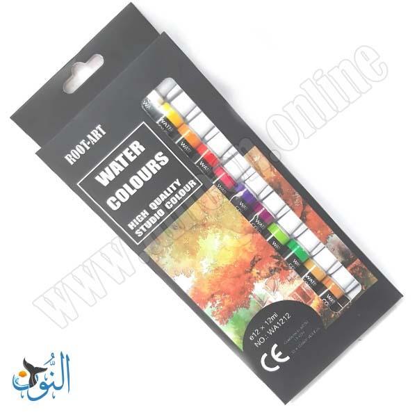 الوان مائية 12 مل 12 لون ROOT-ART