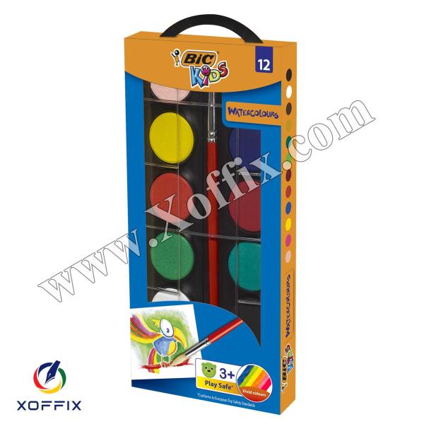 الوان مائية 12 لون BIC
