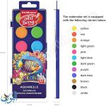 الوان مائية 12 لون مضيء اقراص  ErichKrause NEON 41727