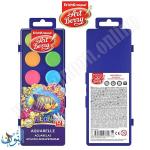 الوان مائية 12 لون مضيء اقراص  ErichKrause NEON 41727