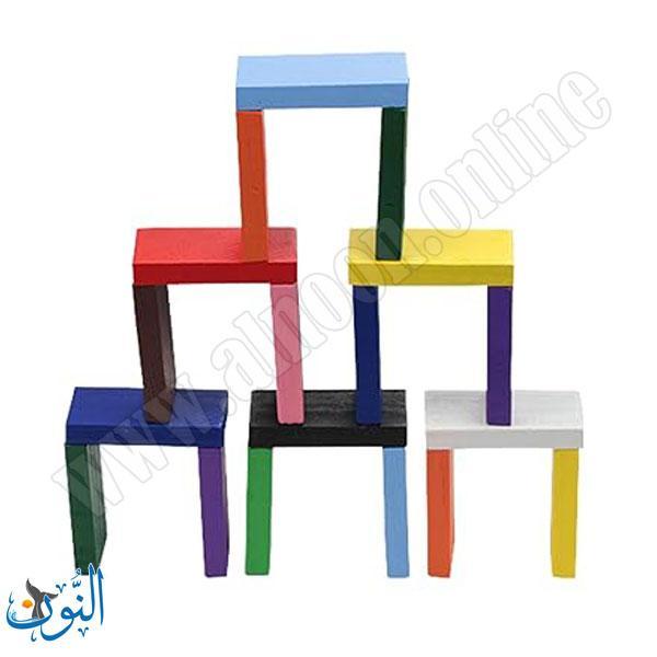 مكعبات بناء خشبية ملونة FOLDS HIGHT