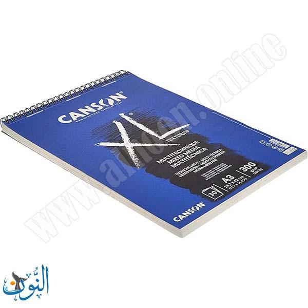 دفتر رسم 300 غم 30 ورقة CANSON XL A3