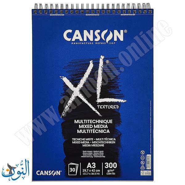 دفتر رسم 300 غم 30 ورقة CANSON XL A3