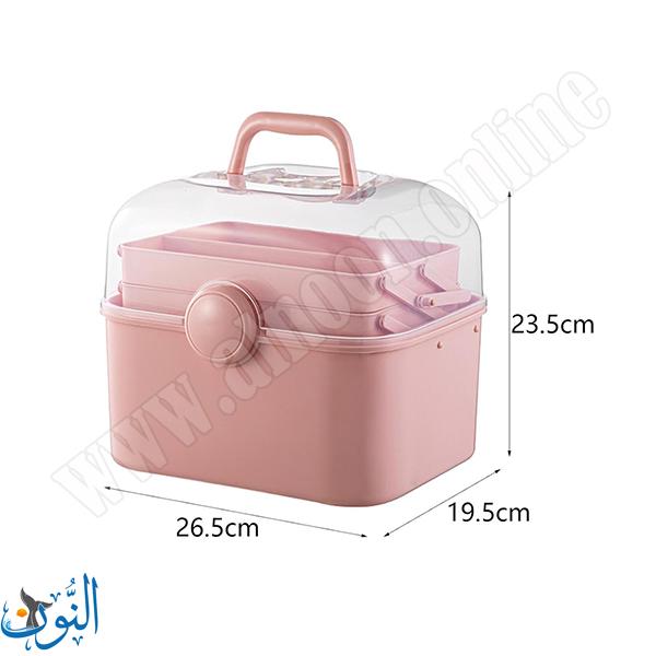 صندوق كبير لتخزين الادوات ثلاث طبقات محمول ماريس