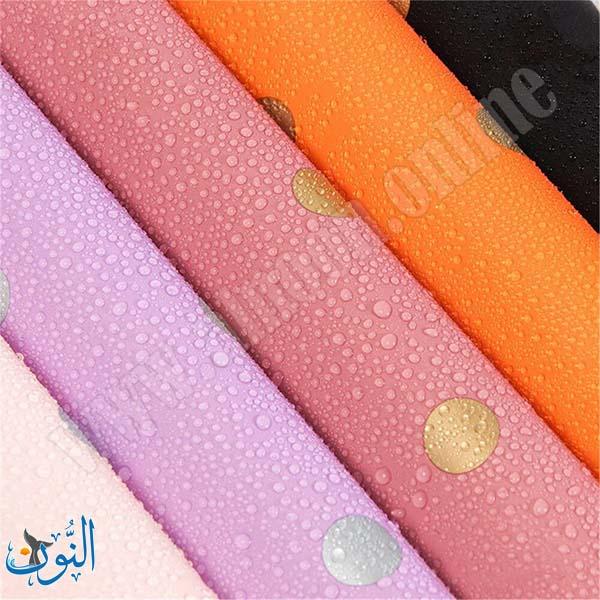 ورق تغليف باقات كوري 58×58 سم نقاط دائرية مقاوم للماء 20 قطعة